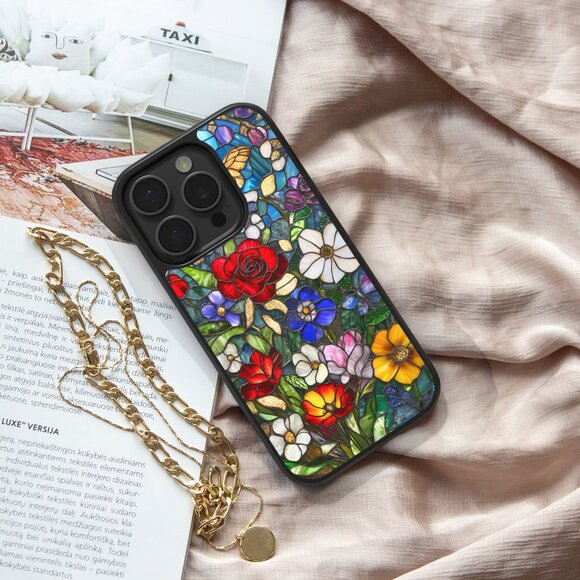 Floral Phone Cover – iPhone 16, 15 Pro, 14, Galaxy S25, S24, S24 Ultra, Pixel 9 - Picture 6 of 9